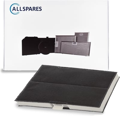 AllSpares Koolstoffilter voor afzuigkappen geschikt voor Bosch 00744073-744073 - DHZ5285 en Siemens LZ52451 (280x223x30mm)