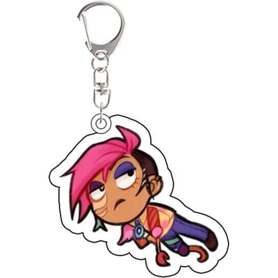 Pour TADC Pomni Jax Ragatha Zooble Caine Anime Périphérique Porte-clés Acrylique Version Q Créativité Exquise Pendentif Sac à dos Cadeau brown