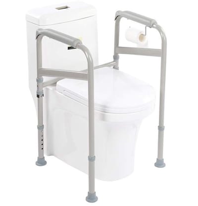 Allecto - Armsteun voor toilet - Veiligheidsleuning - Verstelbaar en