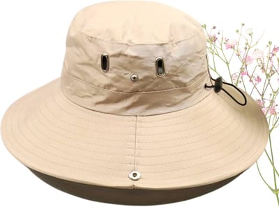 Livano Zonnehoed - Reishoed - UV Beschermende Hoed - Bucket Hat - Festival - Pet - Hoedje Voor Dames & Heren - Hoofdbescherming - Khaki