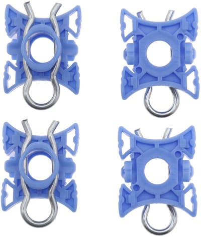 Dailygoods- Schuifclips Set van 4 - Reserveonderdelen - Compatibel met Volvo 740/940/960/S80/XC70/XC90/V70/S60 - Voorruit - Gemakkelijk te vervangen - Referentienummer 3509416 - Raamclip
