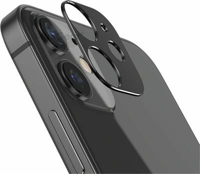 Camera Lens Glass Protector Geschikt voor:  Apple iPhone 12 - Zwart