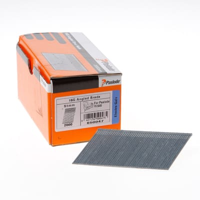 Paslode afwerknagels af16 50mm  schuin verzinkt fn 16A65 zonder fuel cell - 2000 Stuks
