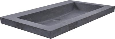 Wiesbaden Raw Wastafel Zonder Kraangat 60 x 46 x 5 cm - Hardsteen Gezoet