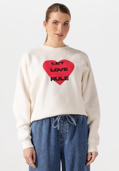 Catwalk Junkie Graphic Sweater Truien & vesten Dames - Sweater - Hoodie - Vest- Ecru - Maat 38