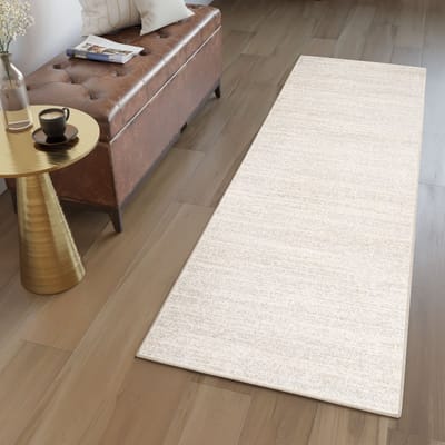 Tapiso Sami Beige Tapijtloper Vloerkleed Laagpolig Kleed Op Maat- 70x100