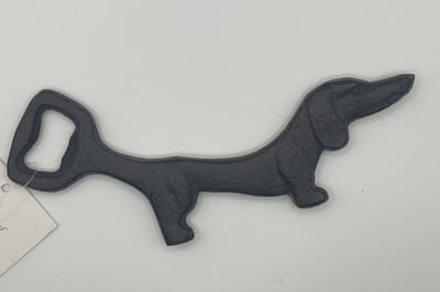 Clayre & Eef Flesopener Hond 17x8 cm Bruin Metaal