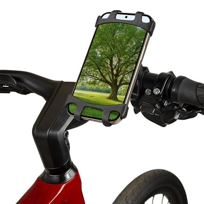 Fiets mobiele telefoonhouder, smartphone-fietshouder, universeel MTB-fiets motorfietsstuur voor alle smartphones en elektronische apparaten
