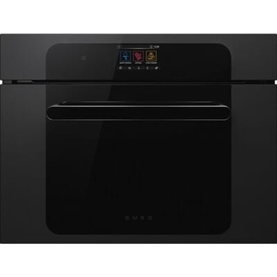 SMEG Speedwave Galileo Oven Oven , Musa, 45 cm, Combi-magnetron, Zwart, Vapor Clean
