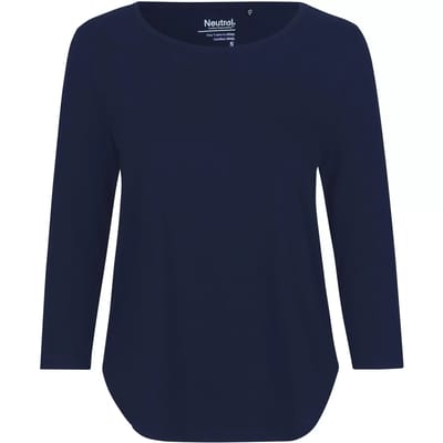 Dames-T-shirt met 3/4 mouwen Neutral