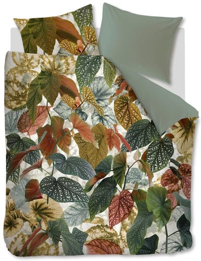 Beddinghouse Begonia Dekbedovertrek - Lits-jumeaux - 240x200/220 cm - Groen