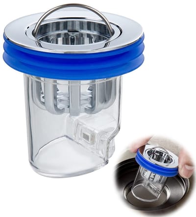 Dailygoody - Drain Stop - Universele Afvoerzeef - Voorkomt Verstoppingen - Zilver - Geschikt voor Badkamer en Keuken - Effectieve Filtratie - Inc
