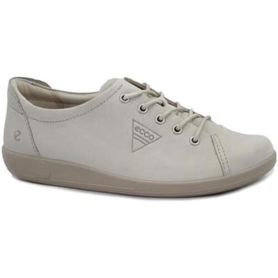 Ecco Dames Veterschoen Soft 2.0 - 206503-61510 Beige/Grijs - Maat 39