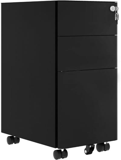 DailySupplies® Ladenkastje - Ladeblok Bureau Organizer - Archiefkast - Zwart