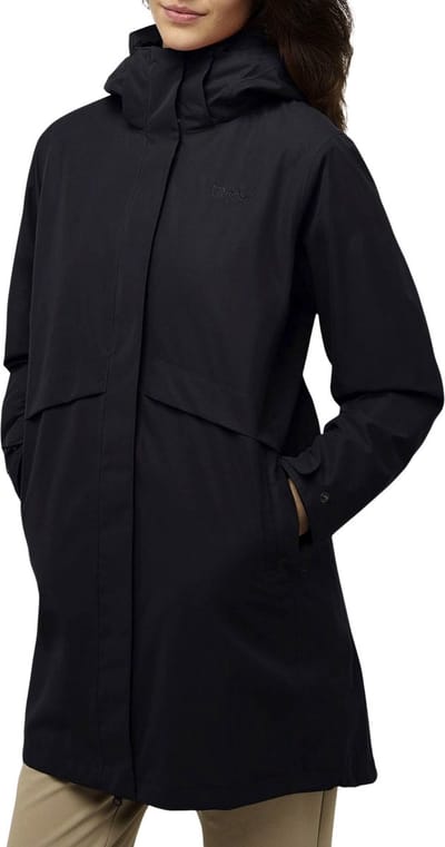 Jack Wolfskin BAYLIGHT 3IN1 COAT W Dames Outdoorjas - black - Maat M