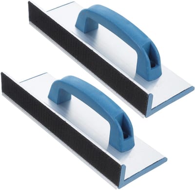 Dailygoods- Hoekwandschuurmachine zelfklevend - Schuurpapierhouder - Ergonomische handgreep - Aluminiumlegering - 2 stuks - Afmetingen 24,7 x 8,7 x 6 cm - Schuurmachine