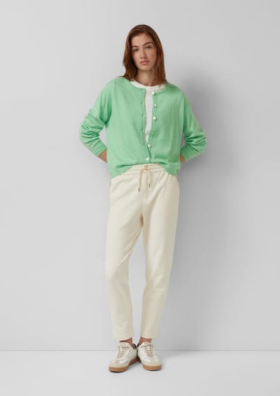 Damesbroek Relaxed Fit met Tapse Pijpen en Elastische Taille s.Oliver