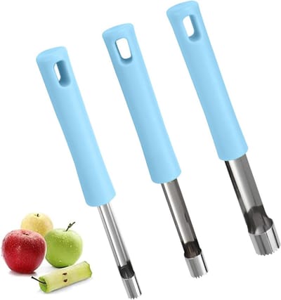 Robuuste Appelschiller Set van 3 Stuks met Antislip Handvat voor Thuis en Keuken, Ideaal voor Appels en Fruit