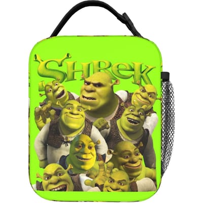 Shreks Geïsoleerde Lunchtassen Lekdicht Ezel Komedie Anime Herbruikbare Thermische Tas Lunchbox Tote Strand Buiten Mannen Vrouwen One Size