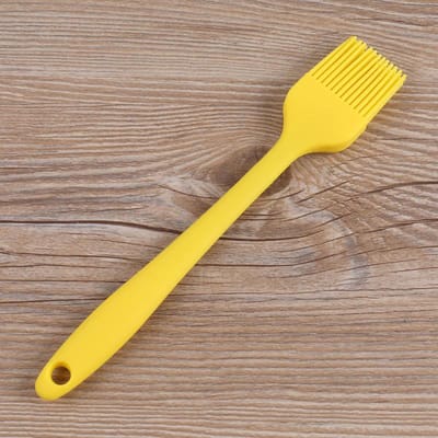 Bakkwast - Keukenkwast - Kwast - Siliconen kwast - Geel - 26CM - Siliconen - Keukenaccessoire - Keukengerei - Bakken - Insmeren - Invetten - Invetkwast