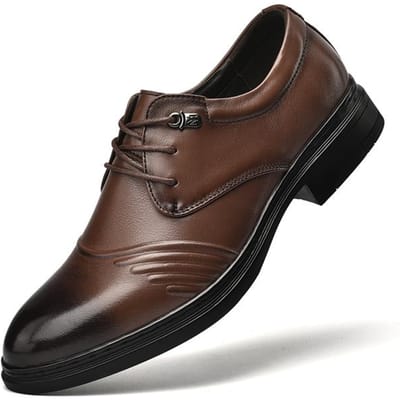 Heren Casual Schoenen Luxe Schoenen Ontwerpers Oxfords Voor Heren Professionele Kantoorstijl Echt Leer Klassiek Retro Herenschoenen 38 bruin