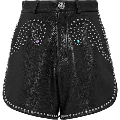 Leren Korte Broek