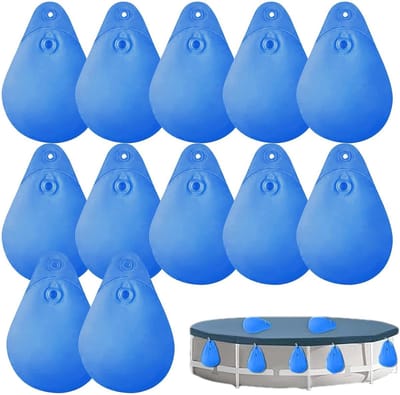 Zwembad Waterzakken - Afdekankers - Zwembadafdekking Zekeren - Scheurbestendig PVC - 34 x 23 cm - Veelkleurig