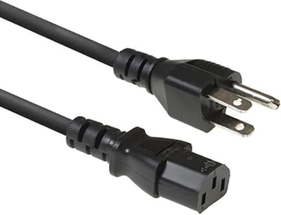 ACT Netsnoer USA connector - C13 zwart 1 m AK5443