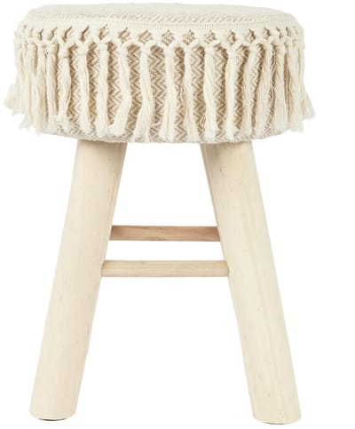 Home Deco Factory Krukje - hout - beige - bohemian - ibiza - decoratie