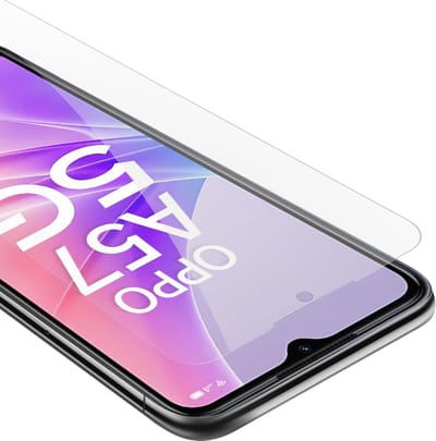 Cadorabo Screenprotector geschikt voor Oppo A57 5G / A77 5G / Realme V23 - Pantser film Beschermende film in KRISTALHELDER Geharde (Tempered) display beschermglas in 9H hardheid met 3D Touch