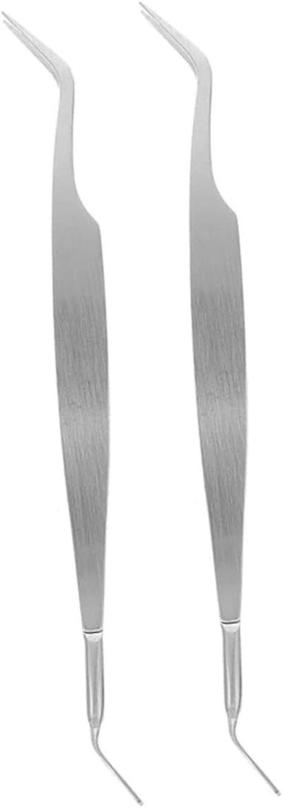 Pincet Set - Tekenverwijderaar - Huisdier Verzorging - Roestvrij Staal - 14 cm - Zilver