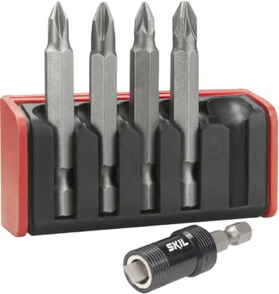SKIL 6-Delige Schroefbitset - Universeel - 50mm - Magnetische Bitgripkraag - Geschikt voor Boormachines - Inclusief Riemclip - Skil 2610S00915