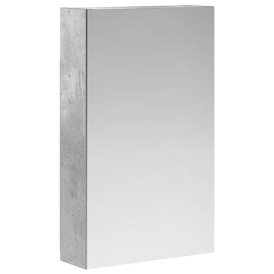 vidaXL - Badkamerspiegelkast - Beton - Grijs - 30 - x - 10,5 - x - 50 - cm - Bewerkt - hout