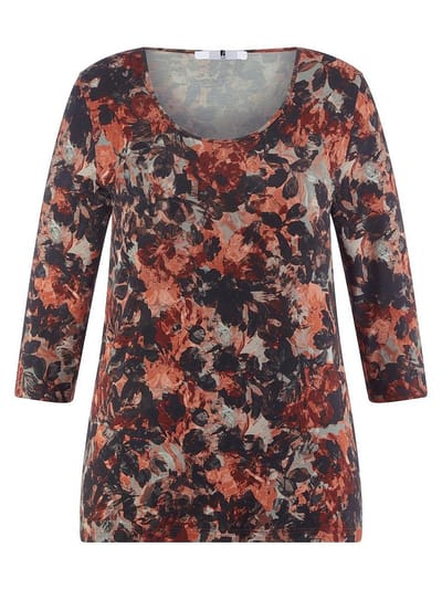Shirt een ronde hals Van Anna Aura rood