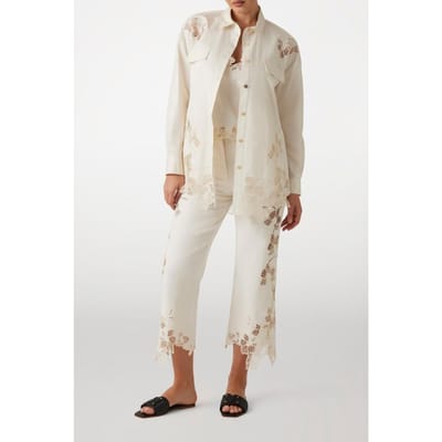 GUESS Marciano By  Brooke Embro Over Shirt Sandy Shore Maat: 36 | Blouses Outlet | Dames | Beige