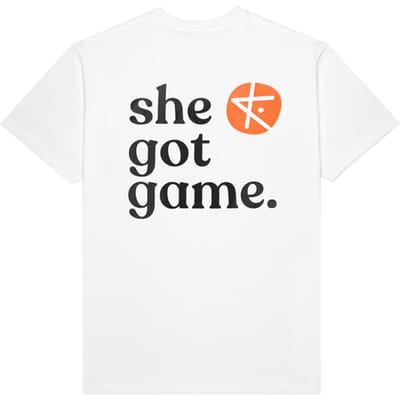 Kickz She Got Game Total Orange T-shirt Wit