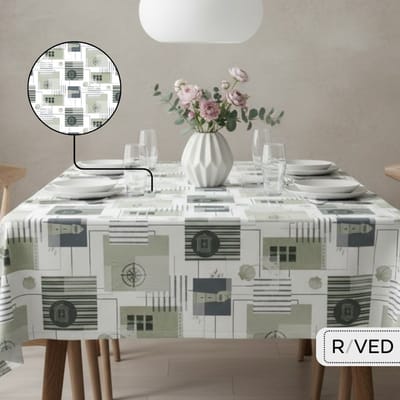 Raved Tafelzeil – 140 cm x 180 cm – Vuurtoren Groen – PVC – Afwasbaar