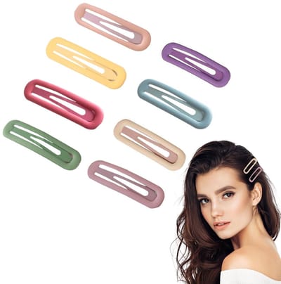 Dailygoods- Haarspelden Antislip - 8 Stuks Jumbo Haarspelden - 6,8 cm Lang - Elegante Kleuren - Duurzaam - Haarbescherming - Haarklemmen