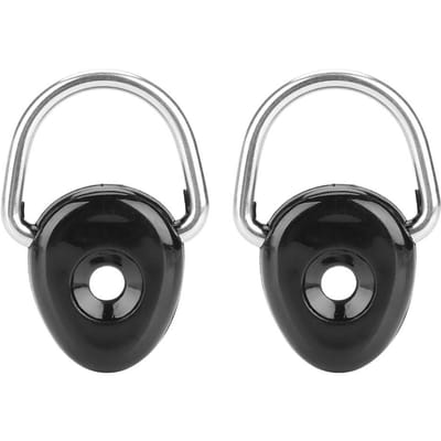 2 stuks Kajak D-ring Vastzetlus Veiligheidsdekbeslag Accessoire Onderdelen black