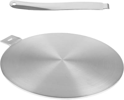Inductie adapterplaat met afneembare roestvrijstalen handgreep, Ø 24 cm, geschikt voor inductiekookplaten en pannen