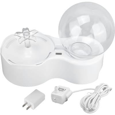 Fontaine à eau pour animaux de compagnie, intelligente, à induction, circulation automatique, silencieuse, transparente, pour chat white