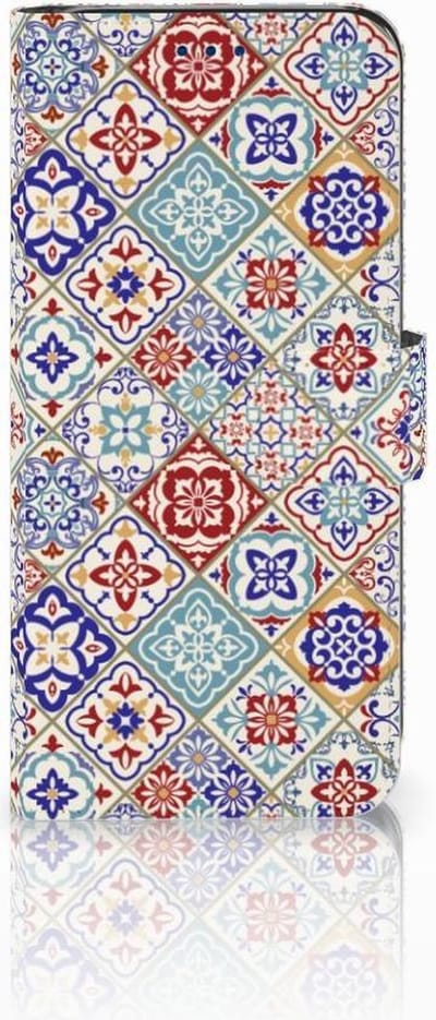 Samsung Galaxy S8 Bookcase Tiles Color