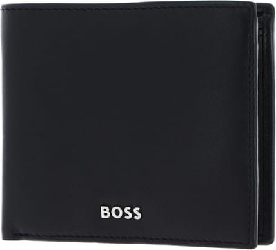 HUGO BOSS Leren Portemonnee Classic Smooth Wallet Black Zwart