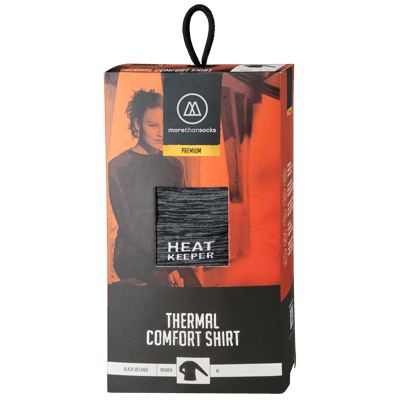 Morethansocks - Premium thermo broek/shirt dames - Set - Zwart - Maat S t/m XL - Thermokleding dames - Thermoshirt dames - Thermobroek dames
