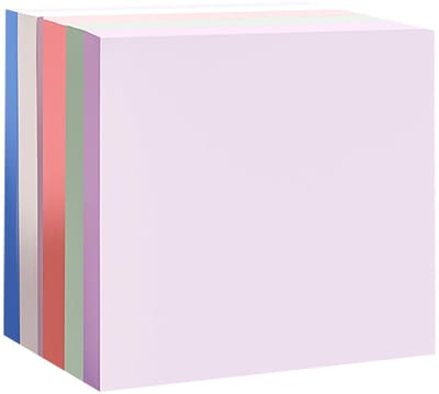 Dailygoods- Sticky Notes 400 Vellen - Morandi Kleuren - Super Plakkerig - Draagbare Afmetingen 76 mm x 76 mm - Sterke Lijm - Helder Papier - Memobord