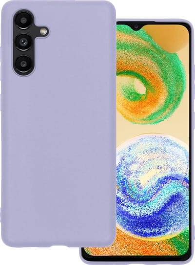 Hoesje Geschikt voor Samsung Galaxy A04s - Sterk & Shockproof - Hoes Cover - Siliconen Case - Lila