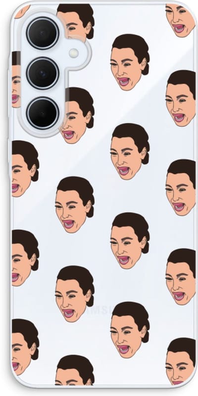 Case Company® - Hoesje geschikt voor Samsung Galaxy A35 hoesje - Ugly Cry Call - Soft Cover Telefoonhoesje - Bescherming aan alle Kanten en Schermrand