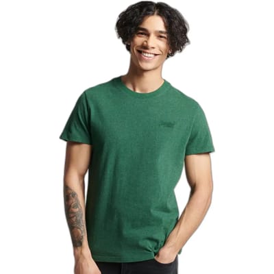 Superdry Heren tshirt Geborduurd Vintage Logo-T-shirt van biologisch katoen
