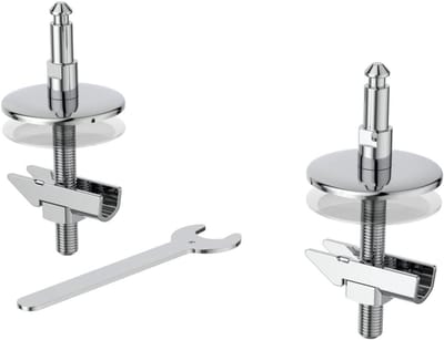 Scharnierset Toiletbril - WC-bril bevestiging - Toiletbril Repareren - Specifiek voor i.life A - 1 paar - Neutraal
