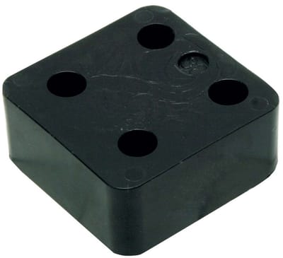Gb Drukplaat zonder sleuf zwart 30 x 70 x 70mm KS 34730